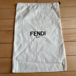 Fendi Roma Cream Drawstring Dust Bag Made in Italy 100% Cotton